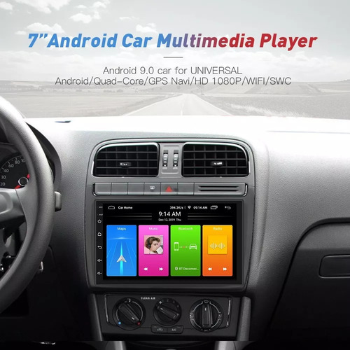 7 Pulgadas Coche Estereo Android Gps Doble Din Camara 2g+32g