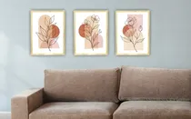 Comprar Cuadros Decorativos Nórdicos Modernos X3 42x32 Marco Madera 