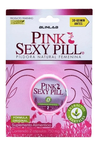 Pink Sexy Pill Damiana Guarana Frambuesa Blinlab