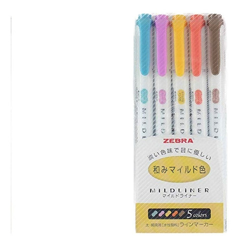 Set De Marcadores Plumones Zebra Mildliner