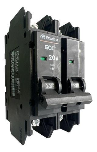 Breaker Superficial Gqc Termomagnetico 20amp 2 Polos