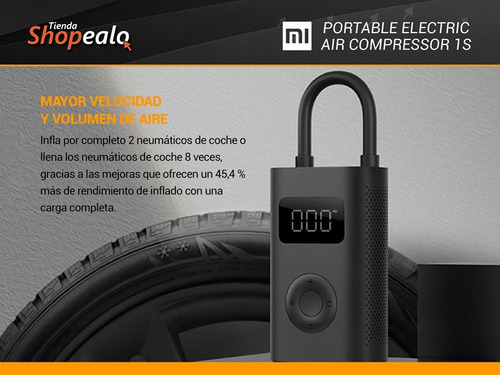 Imagen 3 de 10 de Compresor Xiaomi Portable Electric Air Modelo 1s + Cuota -*