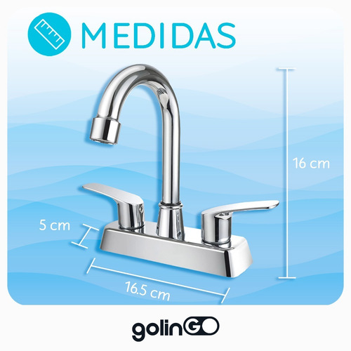 Mezcladora Lavabo Llave 4 Pulgadas Grifo Baño Griferías