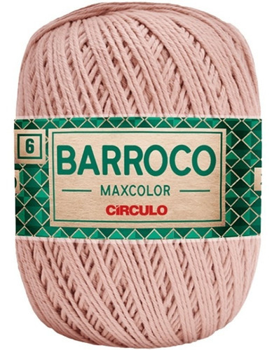 Barbante Barroco Maxcolor 6 Fios 200gr Linha Crochê Colorida Cor Rapadura-7389
