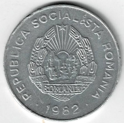 Moneda  De  Rumania  25  Bani  1982  Muy  Buena