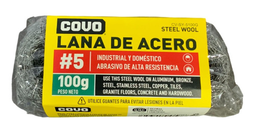 Lana De Acero 100gr Marca Covo