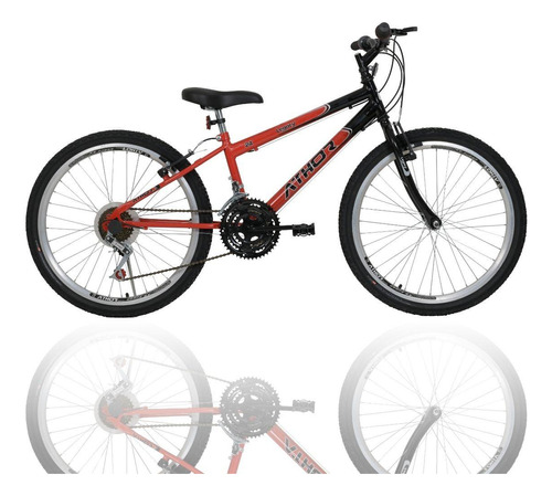 Bicicleta Infantil Aro 24 Athor Legacy 18v Masculina Mtb