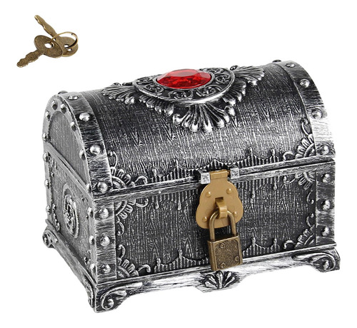 3 Cofre Del Tesoro Pirata, Accesorios De Plata Antigua