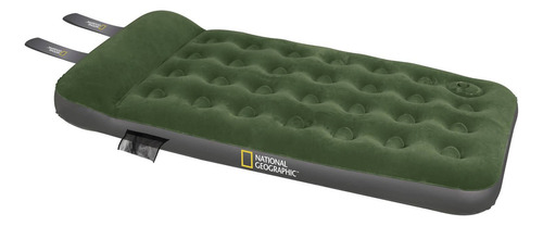 Colchon Inflable 1 1/2 Plaza Incl Inflad National Geographic Color Verde