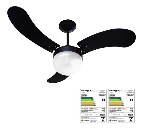 Ventilador Teto Venti-delta  New Montana 3 Pás Madeira Mdf