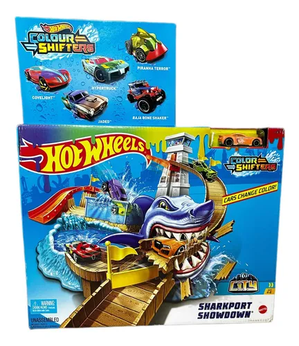 Pista Hot Wheels Playa Tibur n Color Shifters Mas 5 Carritos