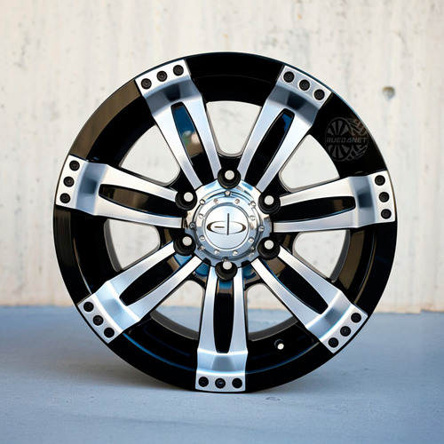 Llanta Deportiva Eb Inc R17 5x139.7 Ford F100 Diamantado Negro