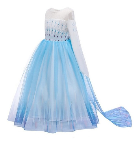 Imagem 5 de 9 de Fantasia Festa Infantil Elsa Filme Frozen 2 Com Acessórios