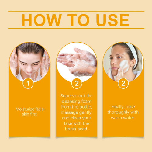 Limpiador Facial Con Cúrcuma, Limpieza Profunda, Crema Facia