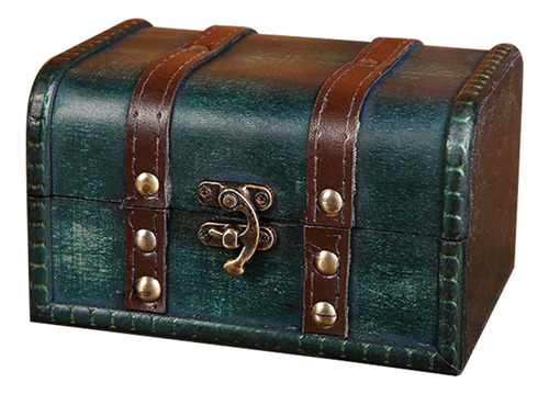 Caja De Joyería, Organizador De Cerradura De Hebilla Verde