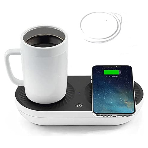 Coffee Mug Warmer, Drink Cooler With Wireless Charger, ...