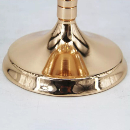 Wv Portavelas De Metal Y Cristal Elegante Portavelas