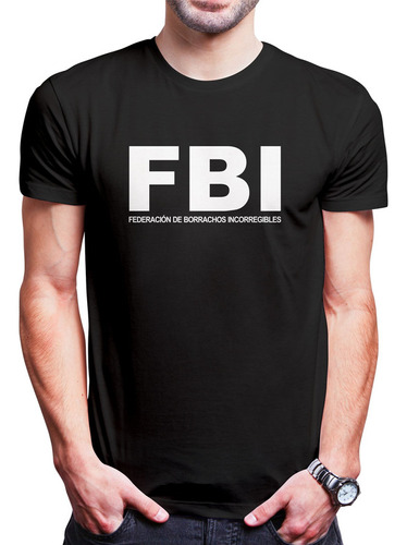 Polo Varon Fbi-borrachos Incorregibles (d0057 Boleto.store)