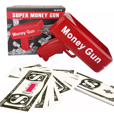 Pistola Lanza Billetes Dinero En Efectivo Pistola 