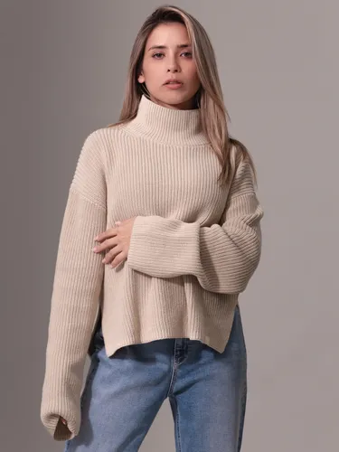 Sweater Chunky Loose Beige Calvin Klein