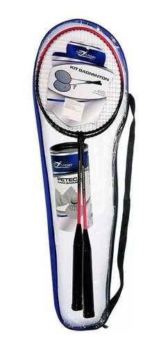 Kit Badminton 2 Raquetes + 3 Petecas Para Iniciantes