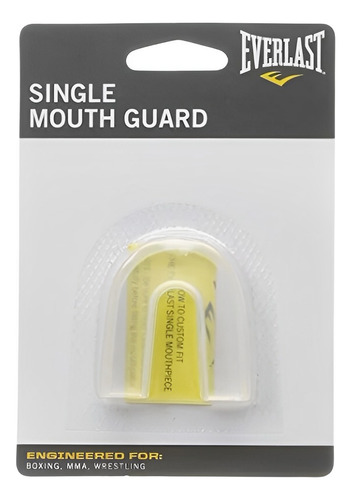 Protector Bucal Sencillo Transparente Box Mma Tkd Everlast