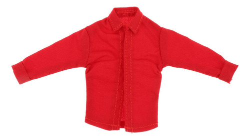 M Abrigo De Camisa A Escala 1/12 Para Accesorio De Rojo