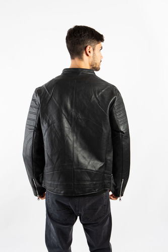 Campera Cuero Ecológico Hombre Básica Importada Marca Yd