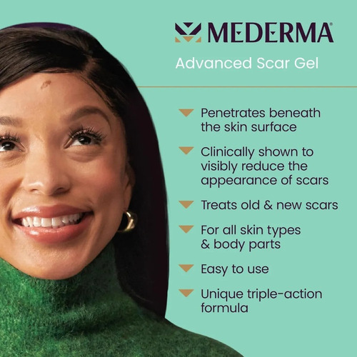 Mederma Advanced Scar Gel, Trata As Cicatrizes Antigas E ...