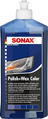 Cera Pulidora Polish Wax Abrillantador Pintura Azul Sonax