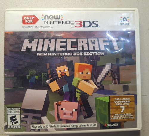 Minecraft Standard Edition - New Nintendo 3ds Físico (Usado)
