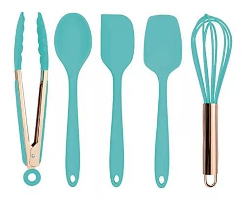 Set de utensilios de cocina de silicona para niños