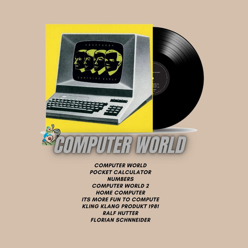 Imagen 2 de 8 de Vinilo De Coleccion Kraftwerk Computer World + Revista