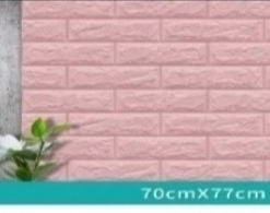 Espuma Adhesivas Para Tu Pared Estiloladrillo Rosa