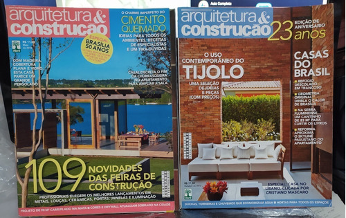 Revista Arquitetura E Construção E Outros 05 Exemplares