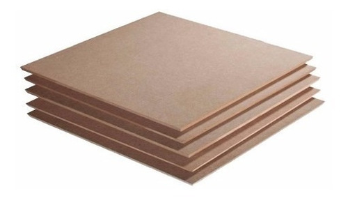 Chapa Placa Mdf Crú 3mm 20x20cm Artesanato Quadros 10peças