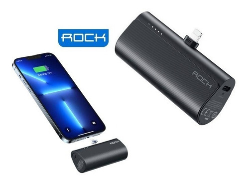 Carregador Power Bank Portátil iPhone Turbo 20w Rock 4800mah