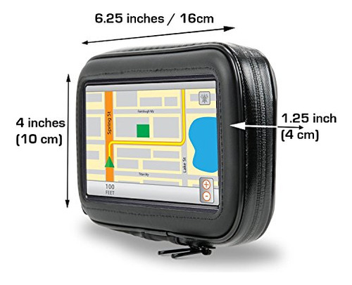 Funda Impermeable Para Gps De 5 Con Soporte Arkon Y Tomtom
