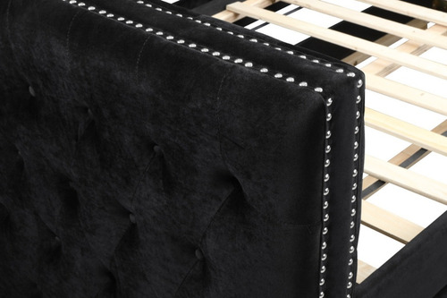 Imagen 2 de 3 de Cama Canguro, Cama Estilo Sofá Negra, Daybed Elegante