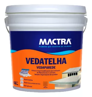 Tinta Impermeabilizante Veda Telha E Parede Mactra 3,6 Kg Br