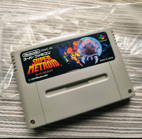 Super Metroid Super Nintendo Snes Completa En Doble Idioma