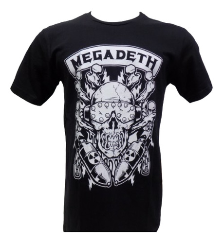 Remeras De Megadeth Vs Modelos Todas Las Bandas Que Sea Rock