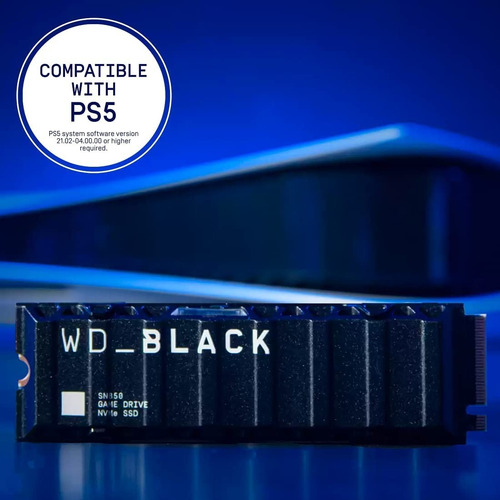 Imagen 3 de 8 de Ssd Interno Wd Black Sn850 500gb Nvme Pci Gen4 Con Disipador
