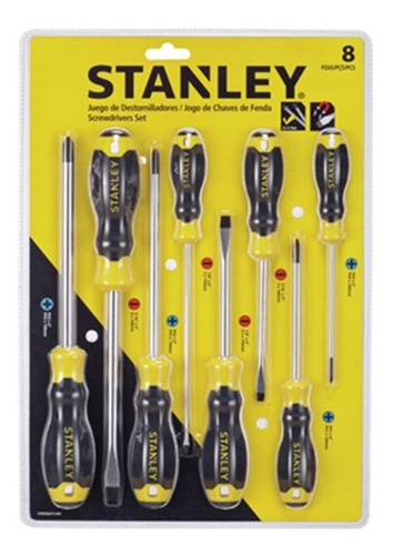 Juego De Destornilladores 8 Pzs Stanley Profesional -to-