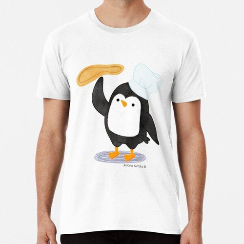 Remera Steve Penguin Haciendo Pizza Algodon Premium