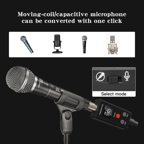 Sistema De Micrófono Inalámbrico Uhf 24 Ghz Xlr Mmg