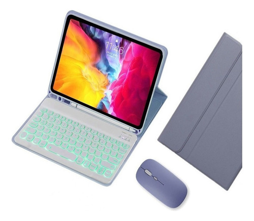 Funda+teclado Iluminado+ratón For iPad Air 5/4ta Generación