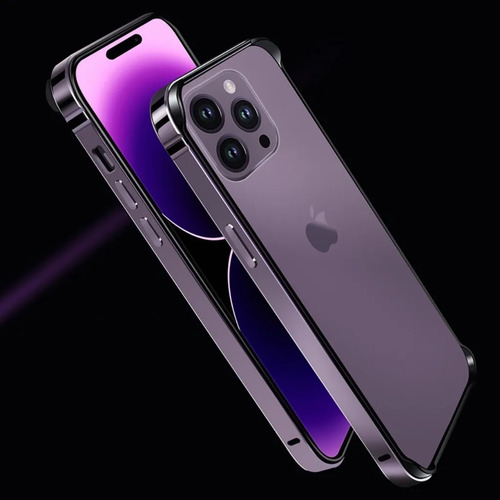 *. Capa Com Estrutura Metálica Para iPhone 15 Pro Max 14 13