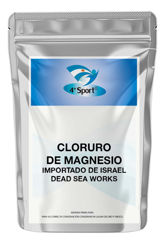 Cloruro De Magnesio Puro De Israel Dead Sea Works 500 Gr 4+