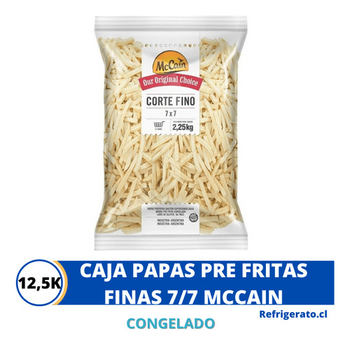 Caja 5un Papas Pre-fritas Finas 7/7 Mc Cain 2,5kg